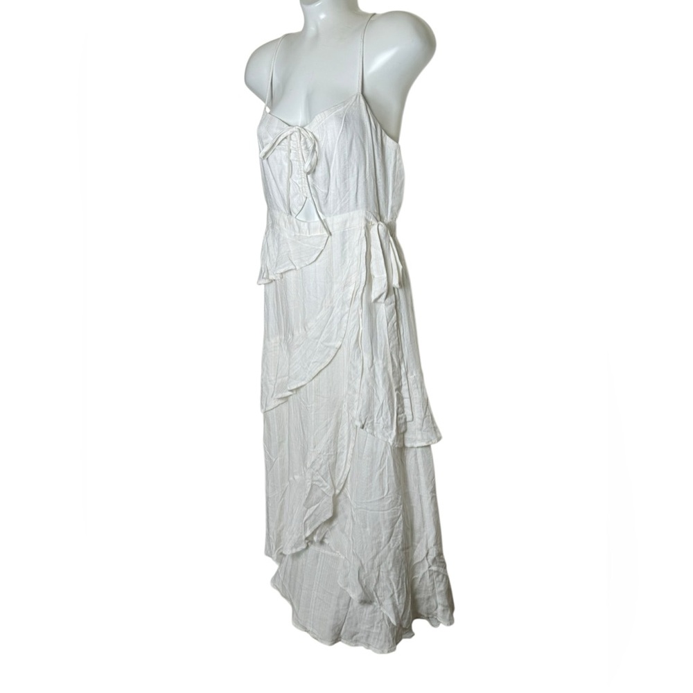 Saltwater Luxe Ruffle Tiered Cut Out Midi Dress - Picture 4 of 9